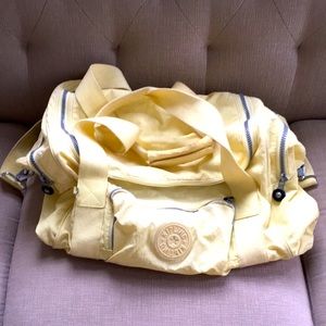 Yellow Kipling duffel bag